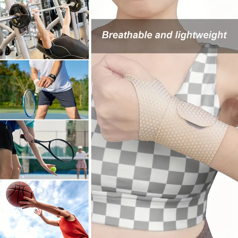 1/2x Adjustable Elastic Breathable Wrist Brace Wraps for Wrist Care, Daily Use