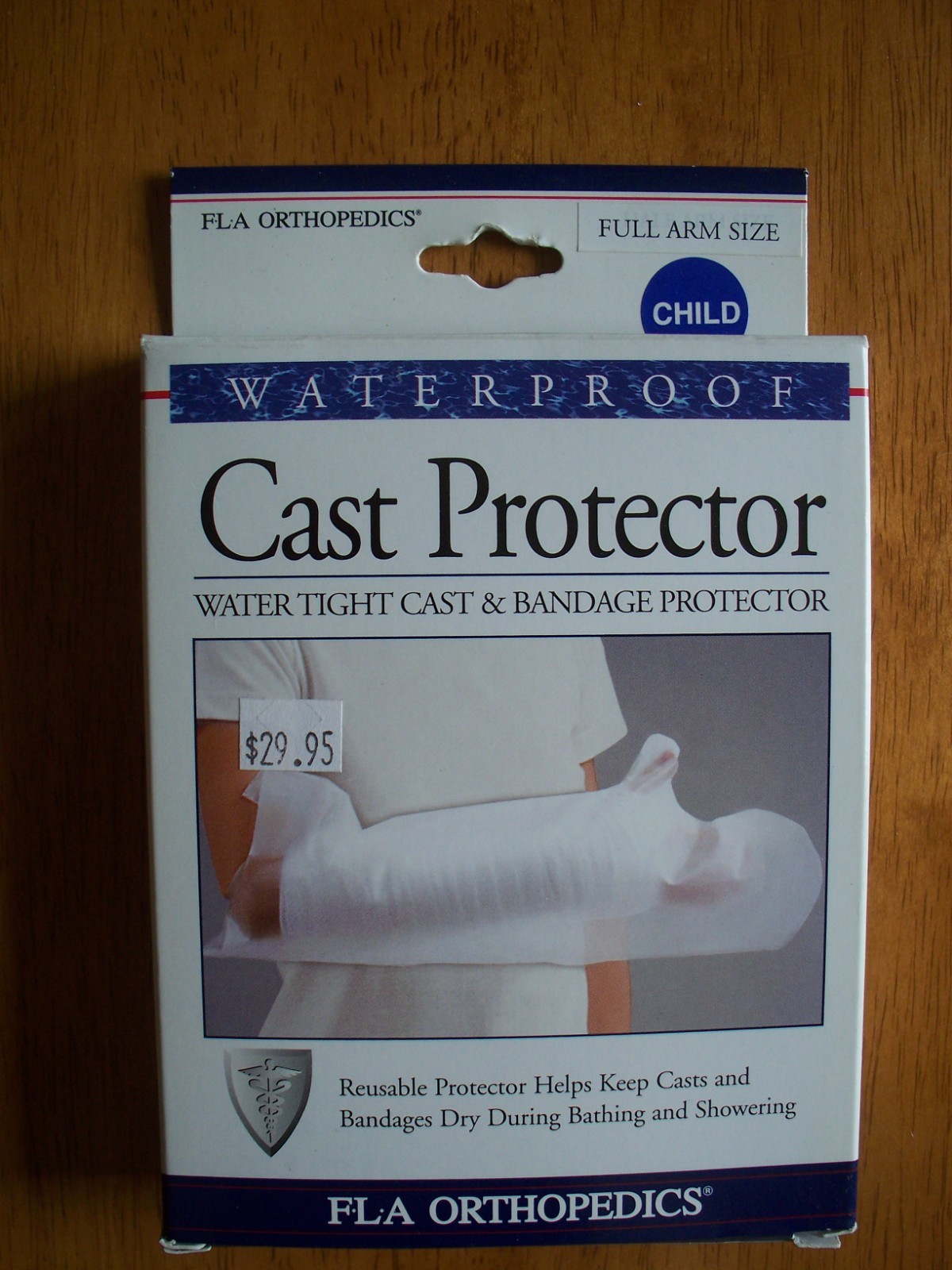 FLA Orthopedics, Waterproof Cast Protector,Child Full Arm, New in Pkg