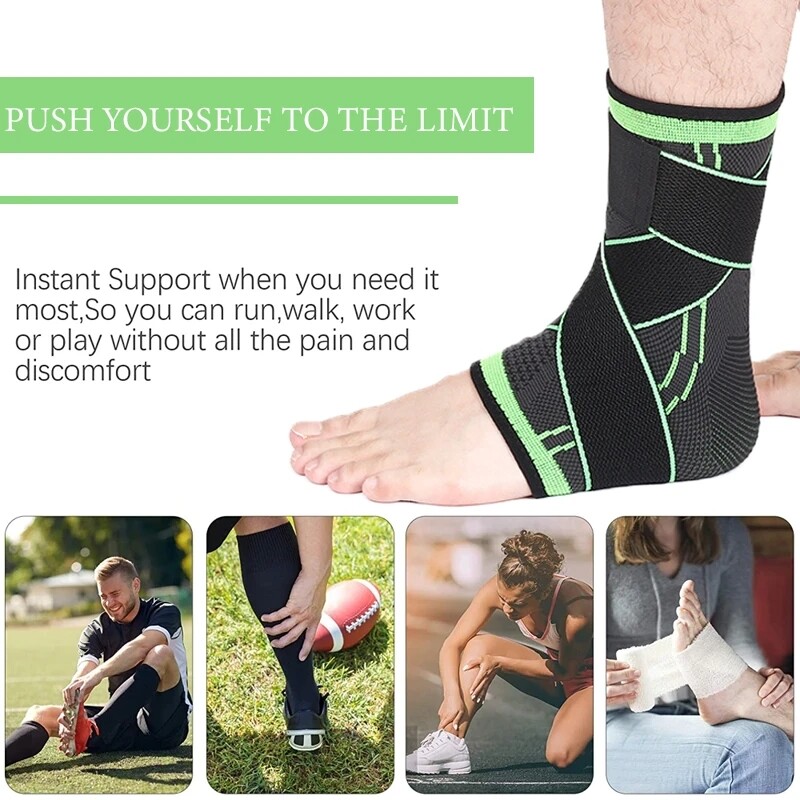 Adjustable Ankle Support Compression Ankle Brace Protector Sports Bandage Straps