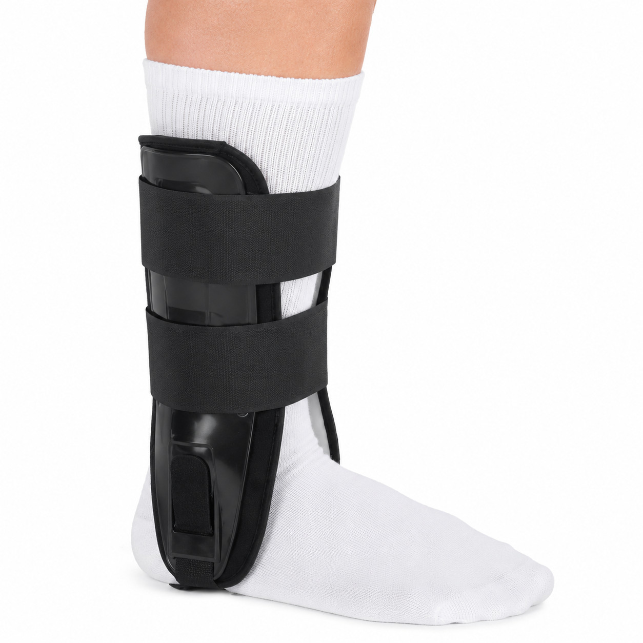 Breg M-Brace Air-Gel Ankle Stirrup Brace, Black – Universal (ES050005)