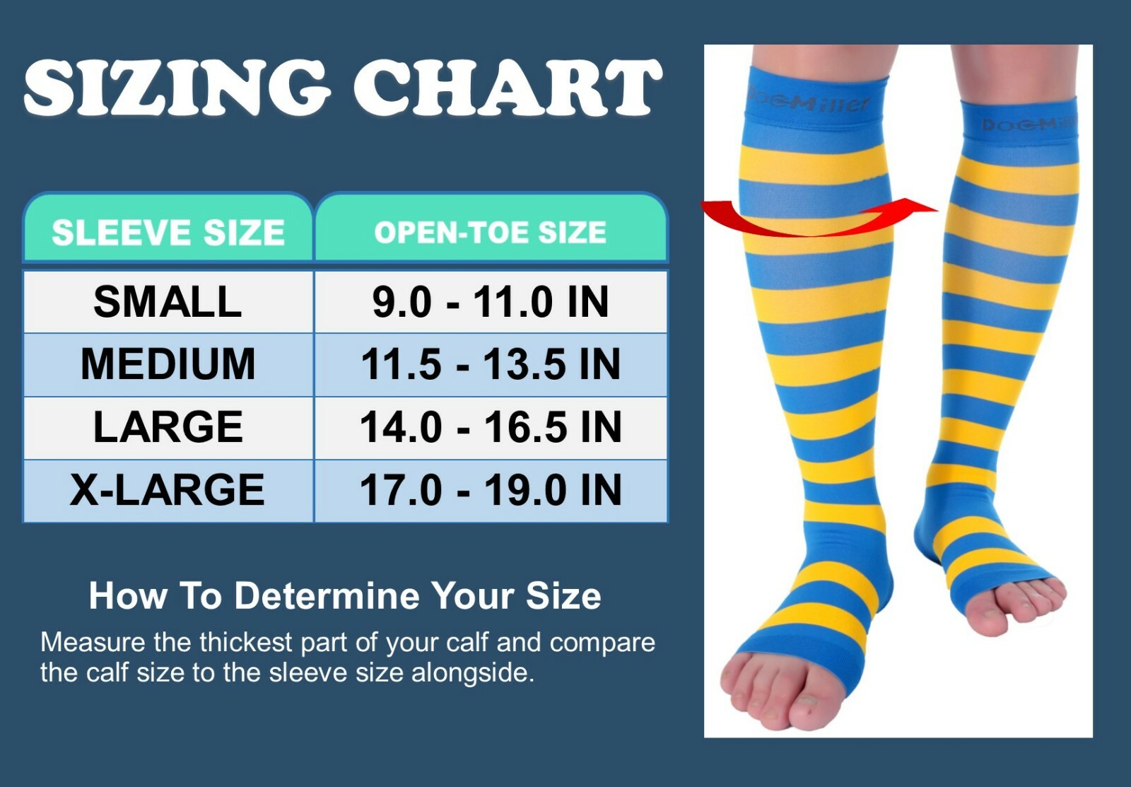 Doc Miller Open Toe Socks Compression Stockings 15-20 mmHg Sleeves Varicose Pain