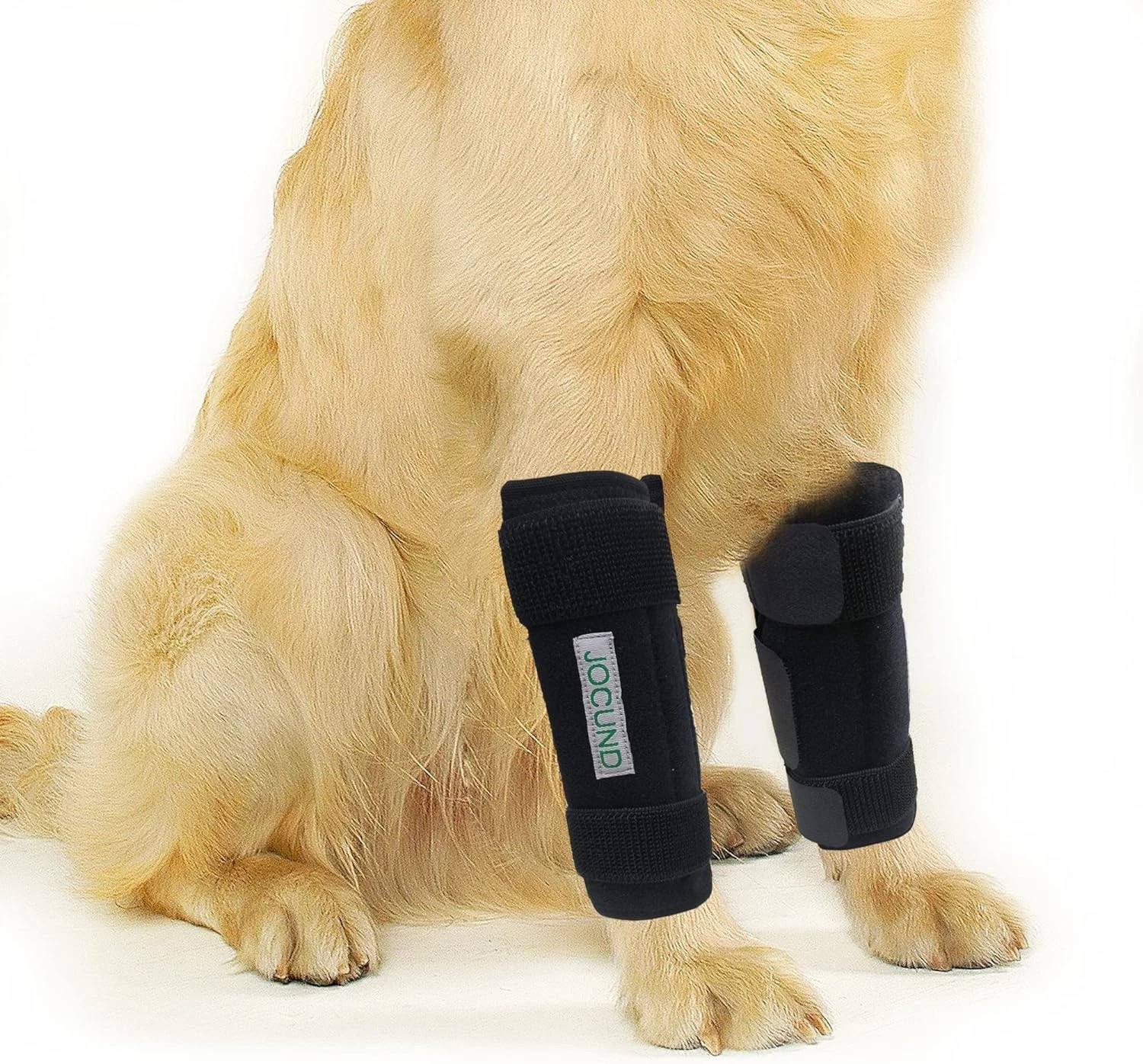 Dog Front Leg Brace, Pair of Brace with Metal S/M (1 Pair), Black