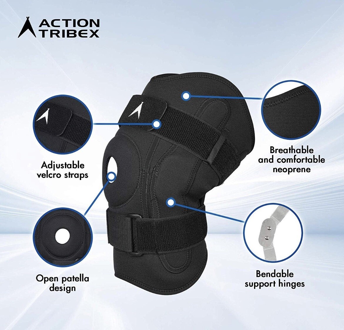 ATX Hinged Knee Brace – Breathable Compression Support for ACL, MCL, Meniscus Te