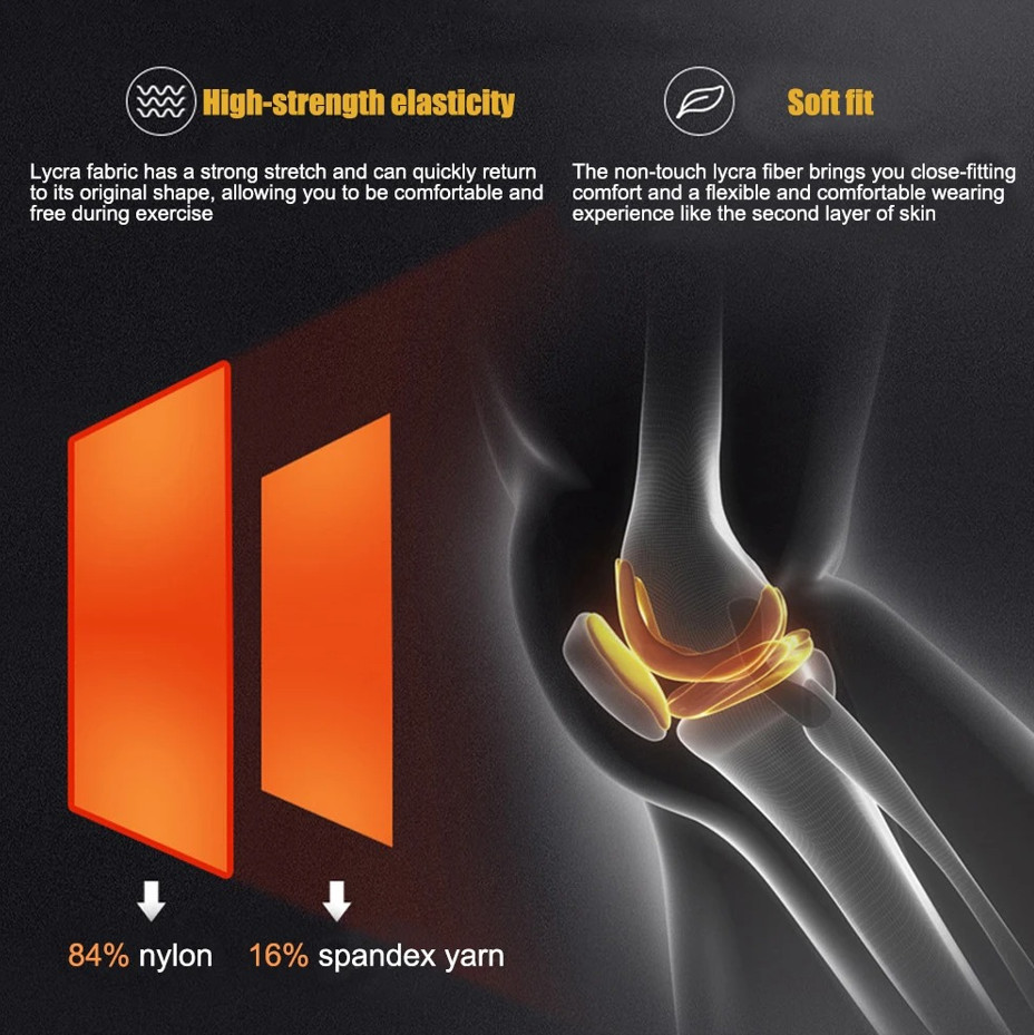 1 Pair Knee Pads Long Compression Leg Sleeves Sports Brace for Men Women Kids
