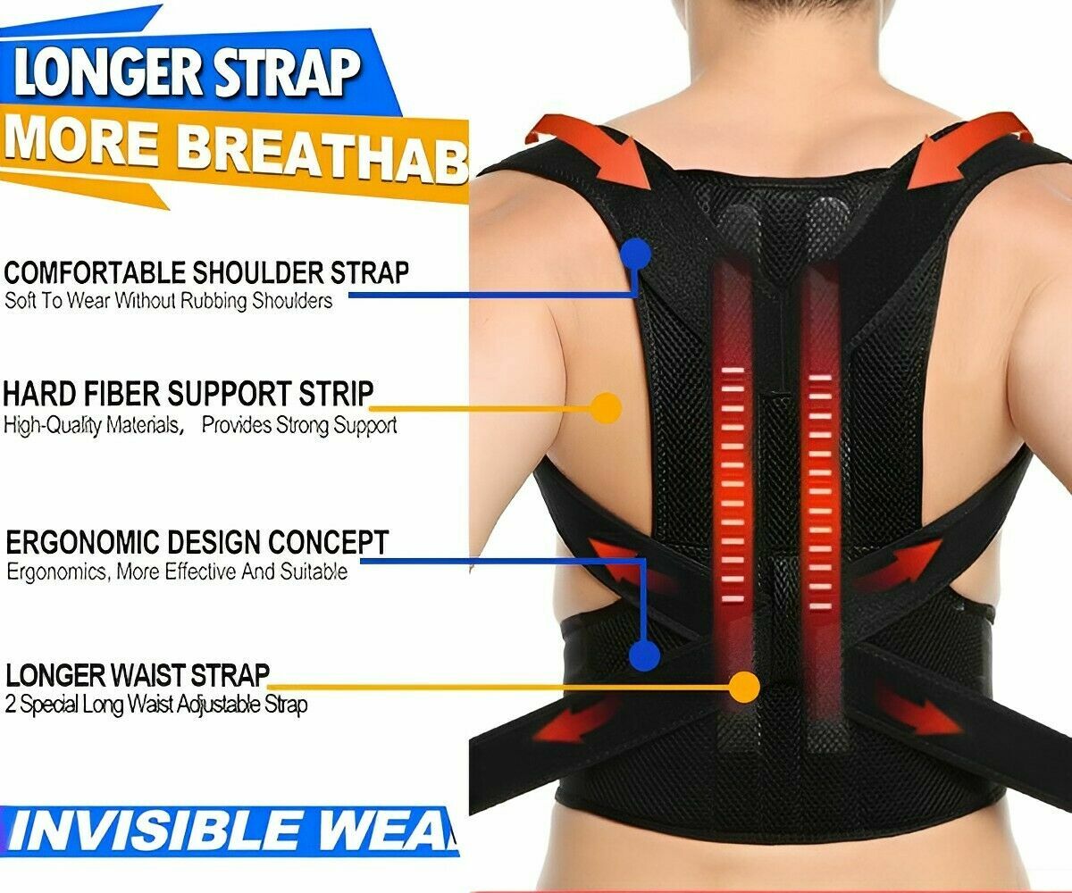 Posture Corrector Brace for Upper Back Thoracic Spine Unisex Pain Relief Corset
