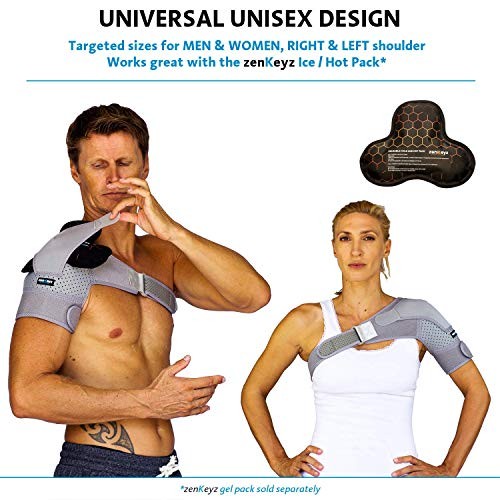 Shoulder Brace for Men Women – for Torn Rotator Cuff Large (Pack of 1) Gray