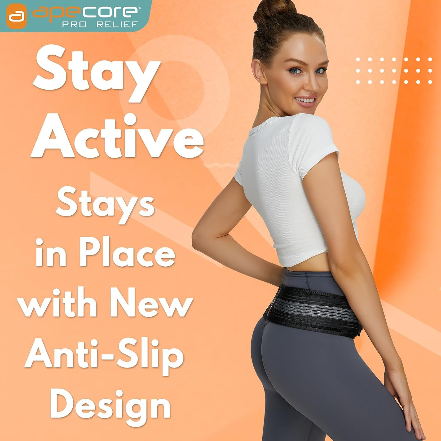 Sacroiliac SI Hip Belt for Women and Men That Alleviates Sciatic, Pelvic, Lower