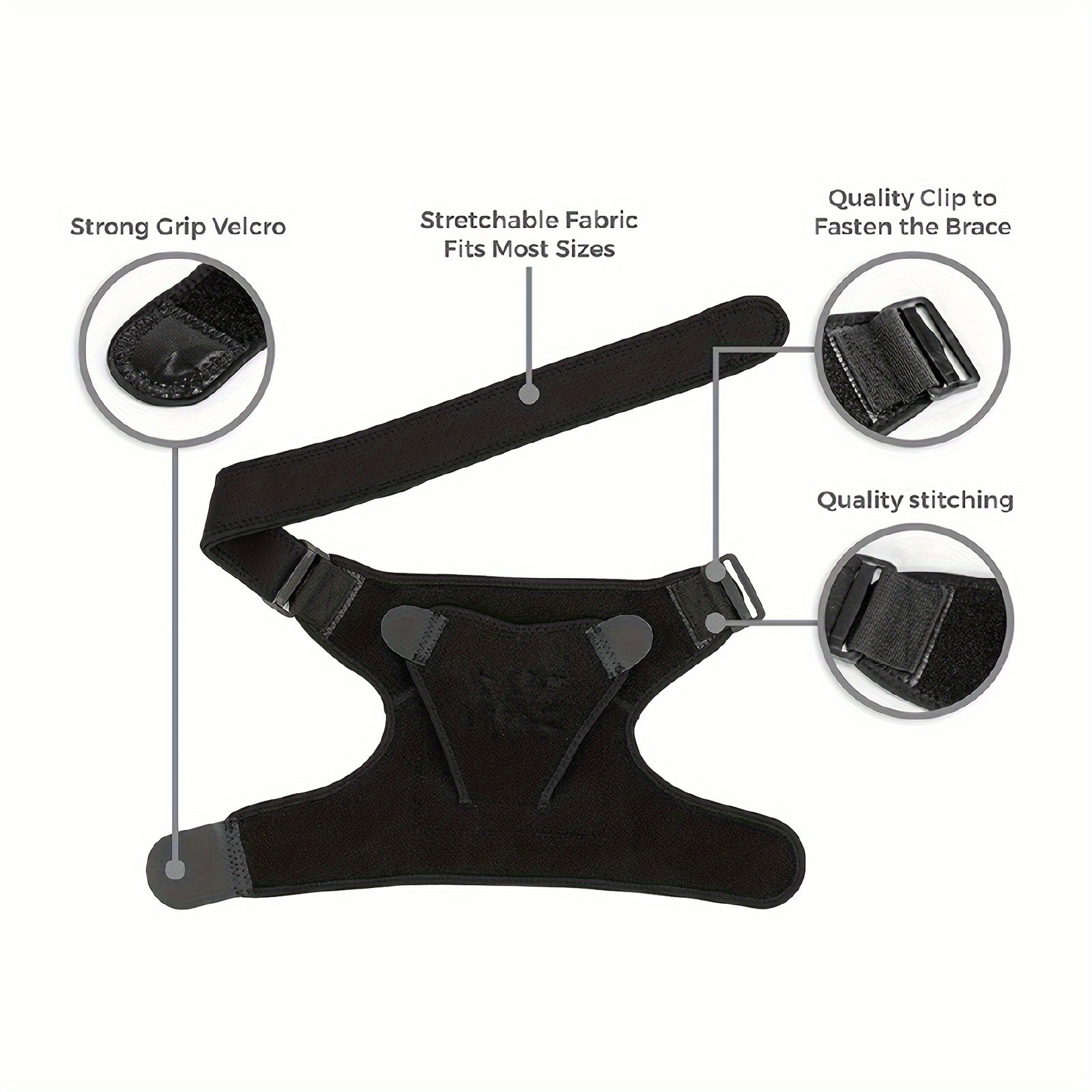1pcs Sports Shoulder Protector Adjustable Left and Right Shoulder Protector with