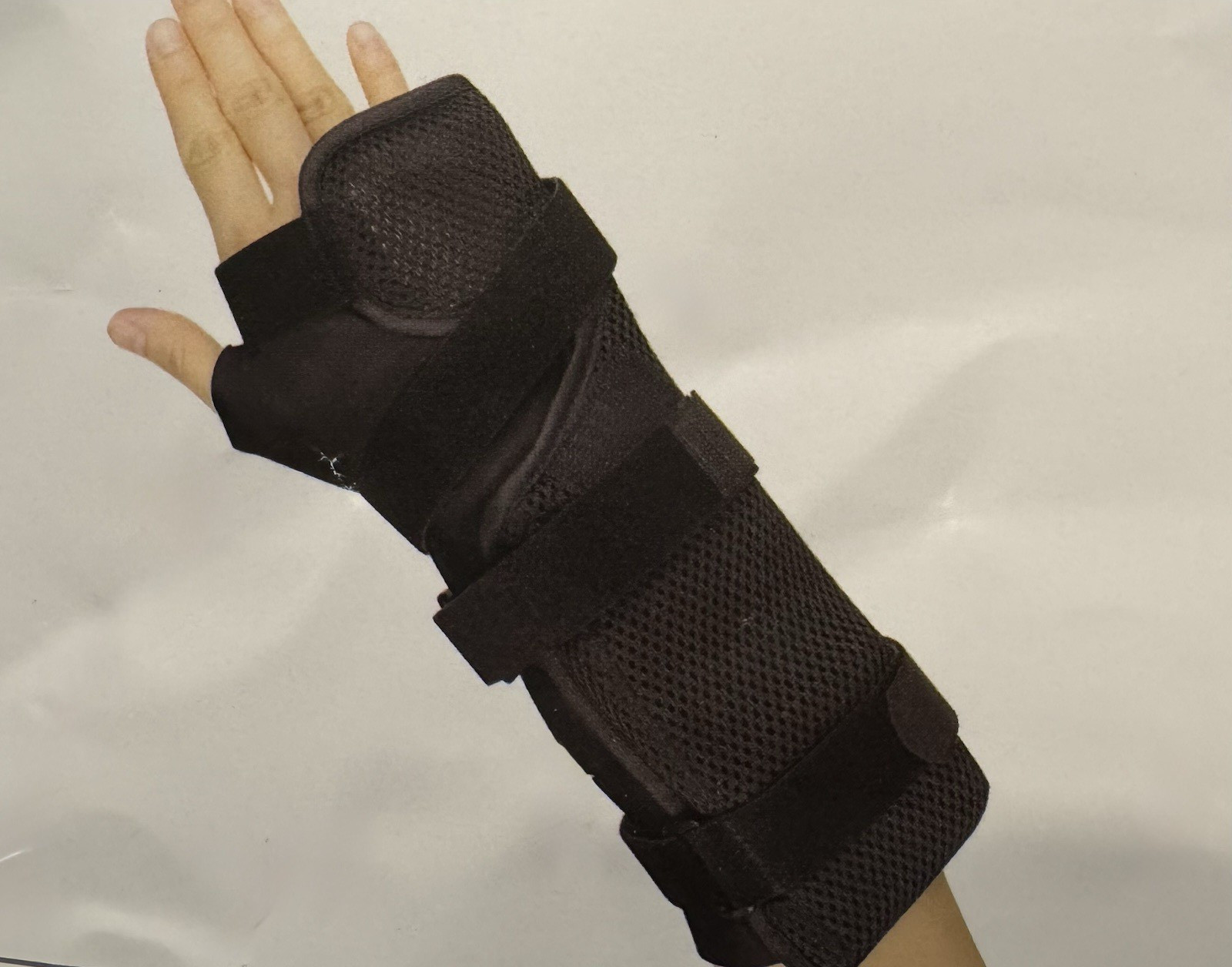Galaxy Wrist Brace Adjustable Universal Support, One Size Black Wrist/Forearm