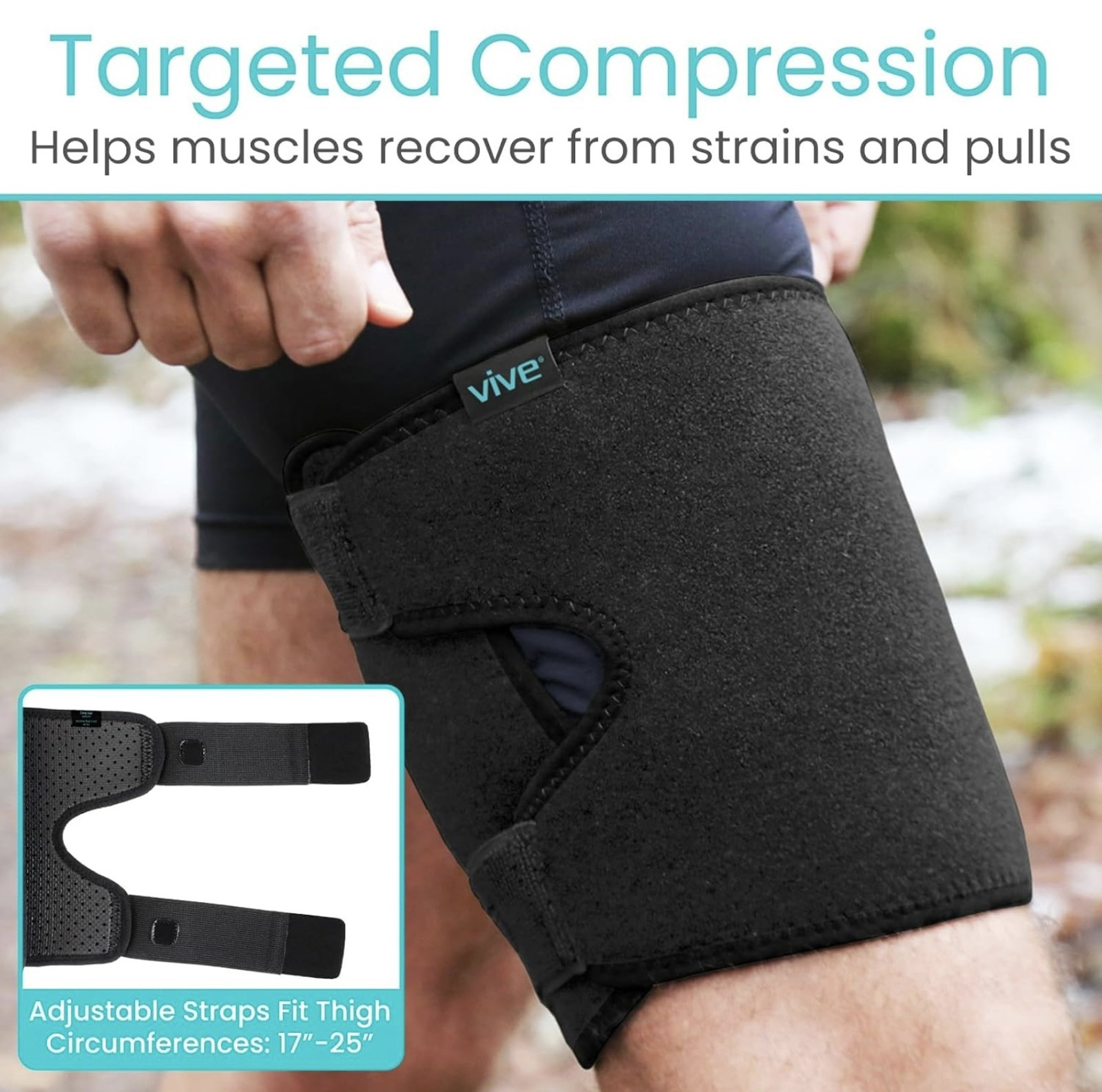 Thigh Brace One Size Fits Most Vive Brand