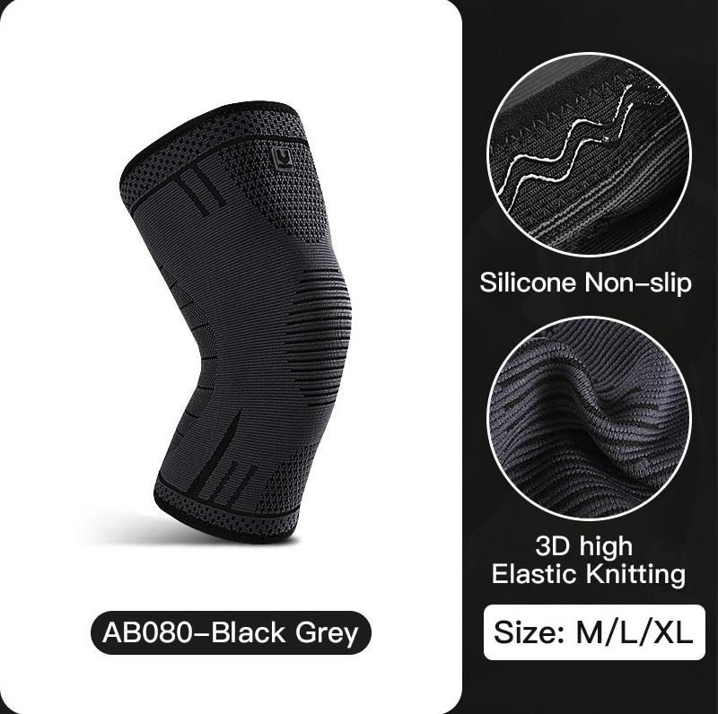 1pc Compression Knee Support Sleeve: Elastic Sports Brace for Running & Gym