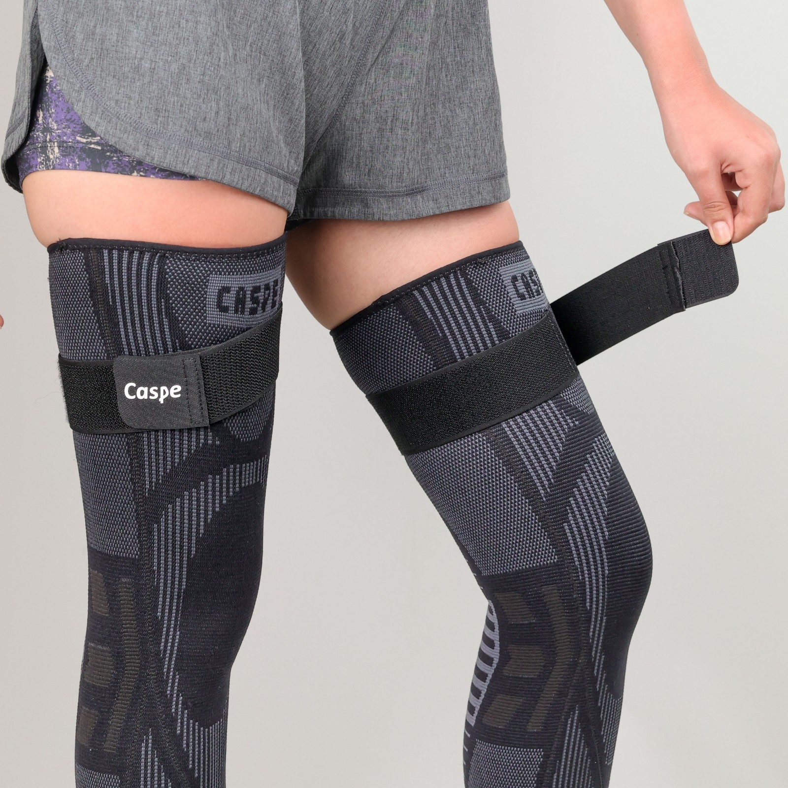 Full Leg Knee Support Compression Sleeve Brace Joint Pain Relief Arthritis Sport