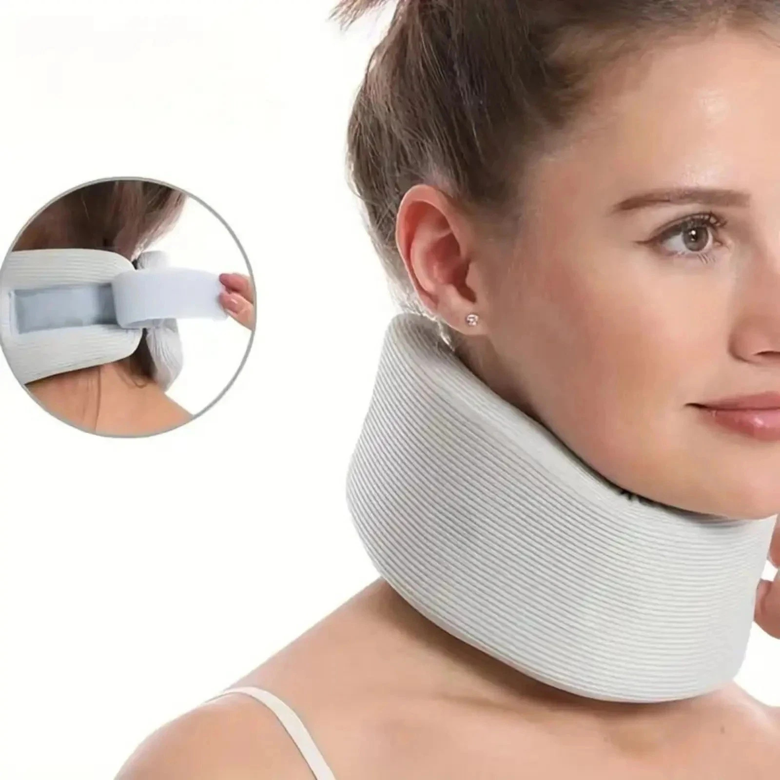 1PC Adjustable Cervical Neck Brace Soft Sponge Neck Support Collar Sleep