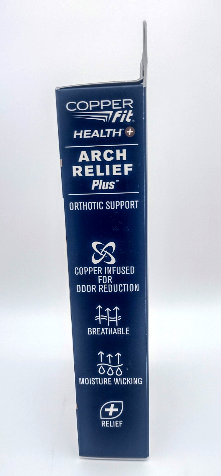 Copper Fit Health Unisex Arch Relief Plus with Built-In Orthotic Support Black