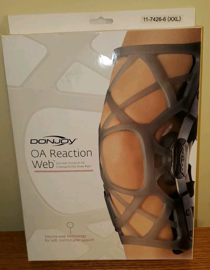 DonJoy OA Reaction Web Knee Brace Size XXL 11-7426-6 Medial Right/Lateral Left