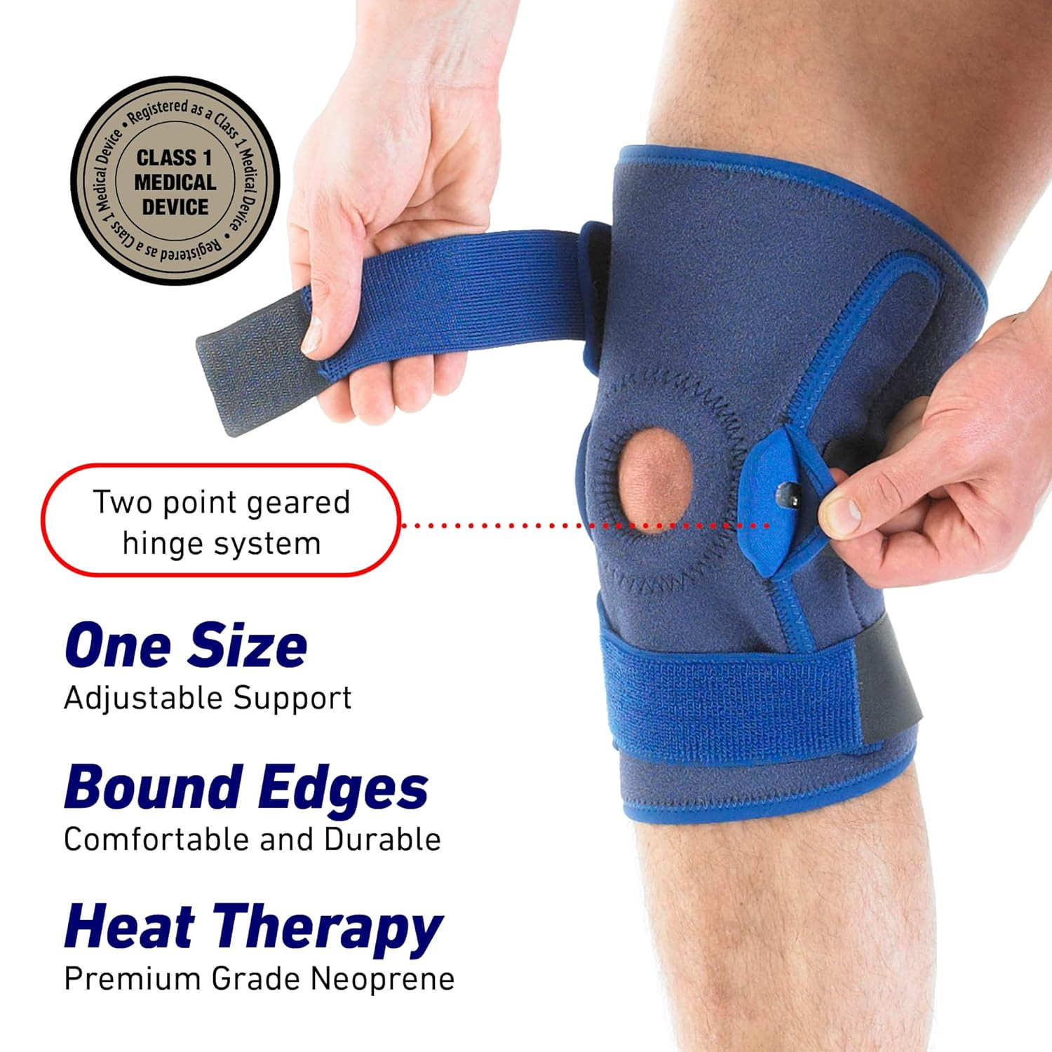 Hinged Knee Brace – Knee Support for Joint Pain, Patellar Tracking, Meniscus Tea