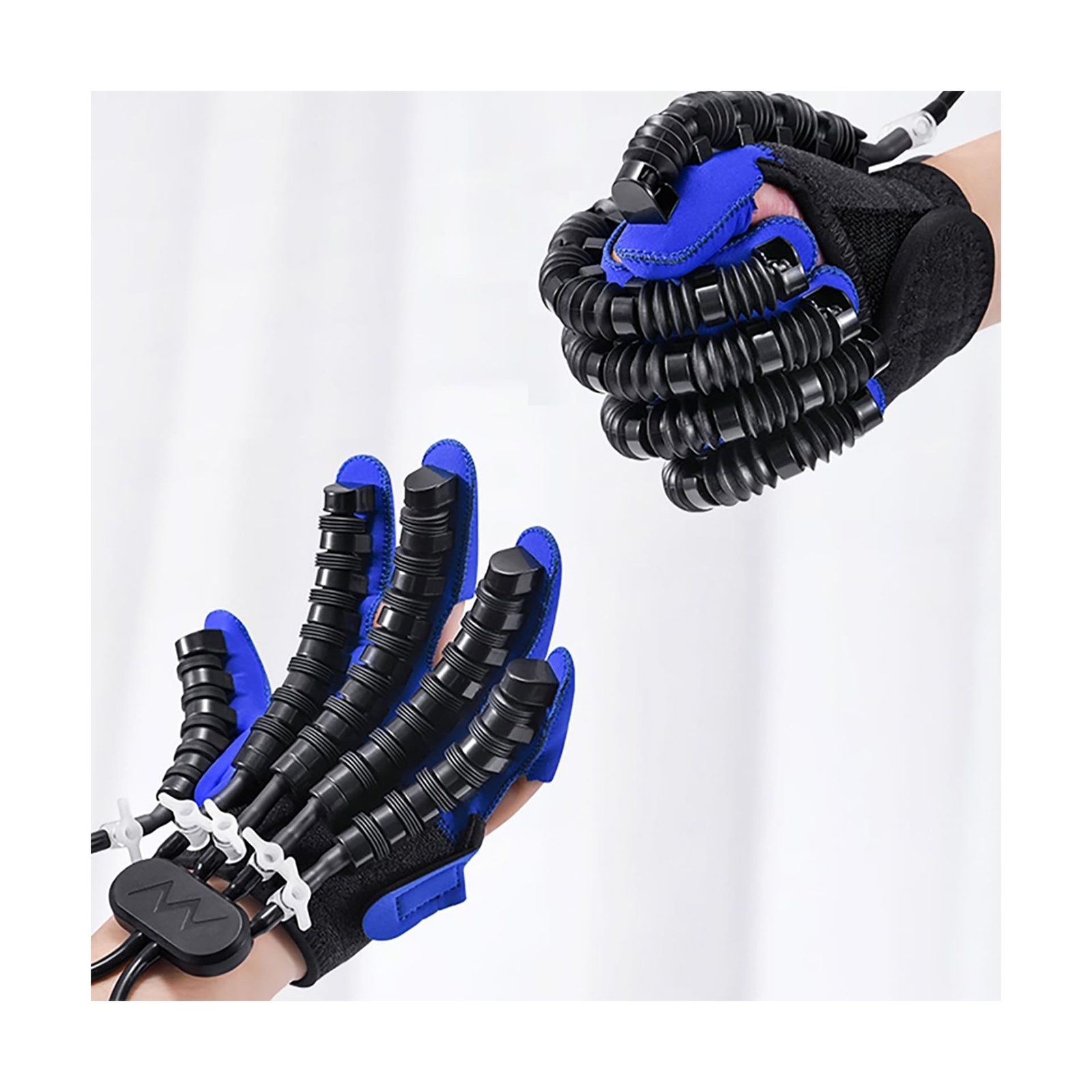 Finger Rehabilitation Robot Gloves Stroke Hand Therapy Equipment Blue