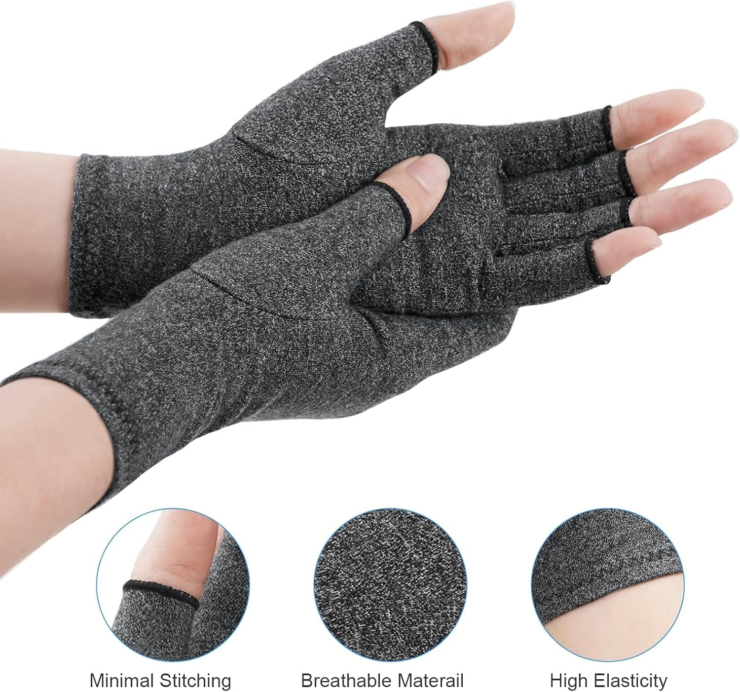 Arthritis Compression Gloves Relieve Set of Two Size Small