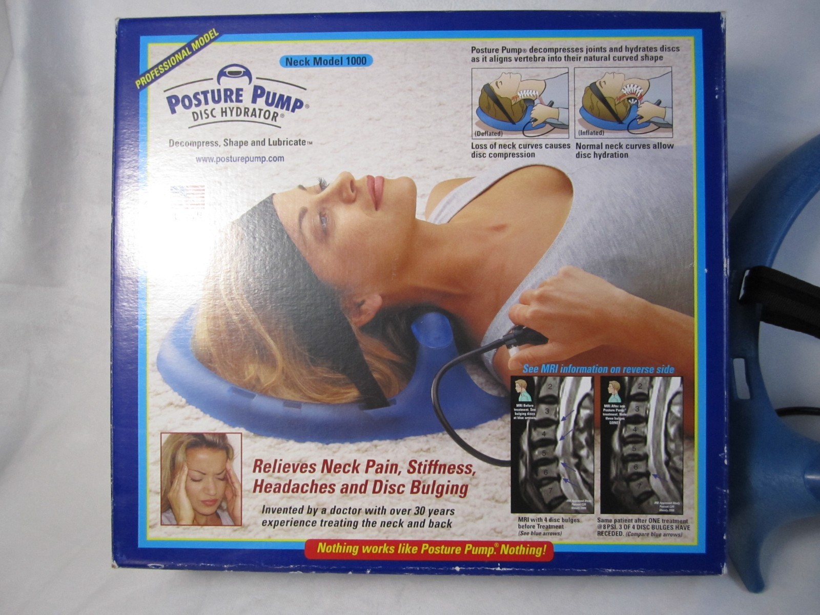 Posture Pump Neck Exerciser – Disc Hydrator – Model 1000
