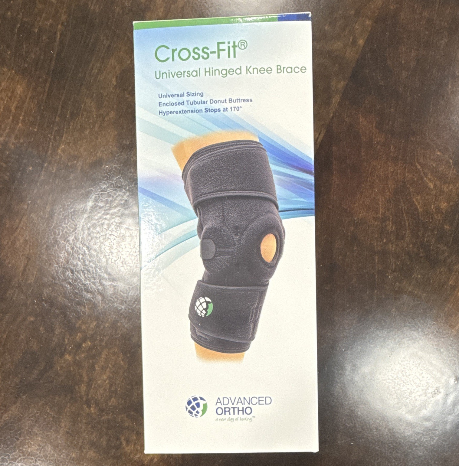 Advanced Ortho Cross-Fit Hinged Knee Brace Adjustable Black Universal Stabil