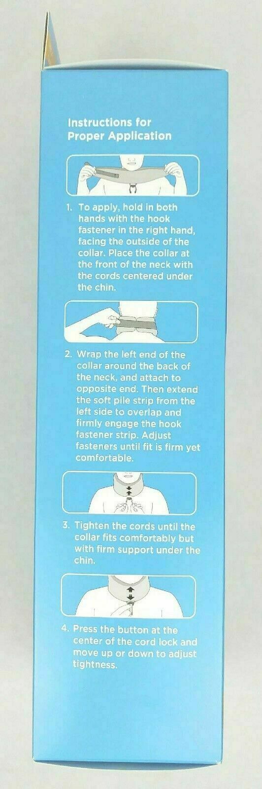 Adjustable Cervical Neck Collar White Antimicrobial Advanced Support 11-20” OSFA