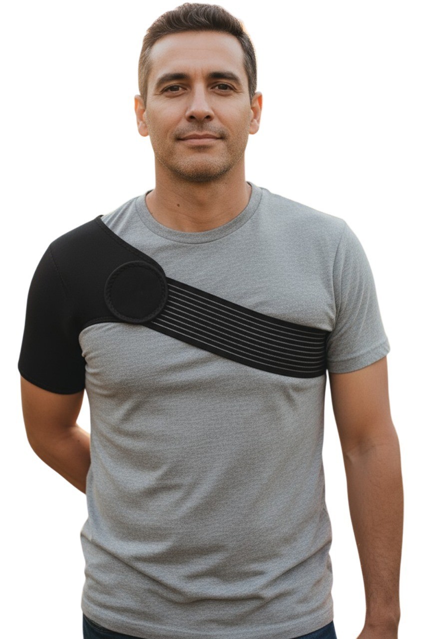 Shoulder Support Magnetic Neoprene Strap Brace Dislocation Injury Arthritis Pain