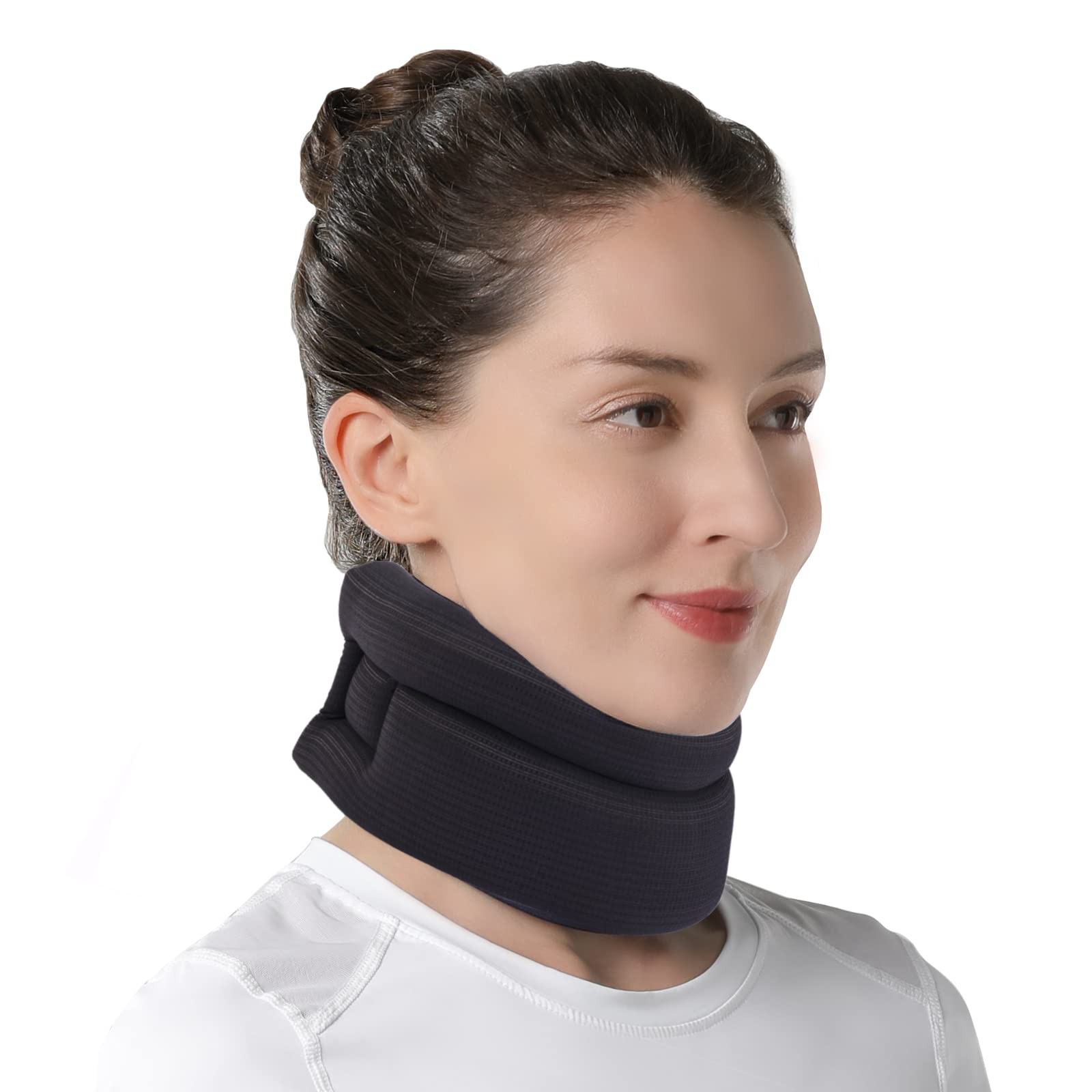 Willcom Neck Support Brace for Snoring Sleep Apnea, Soft Cervical M, Black