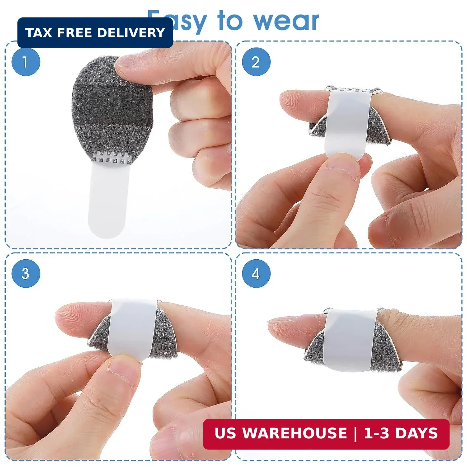 DIVINA VITAE Trigger Finger Splints, 5PCS Thumb Finger Brace for Trigger Finger