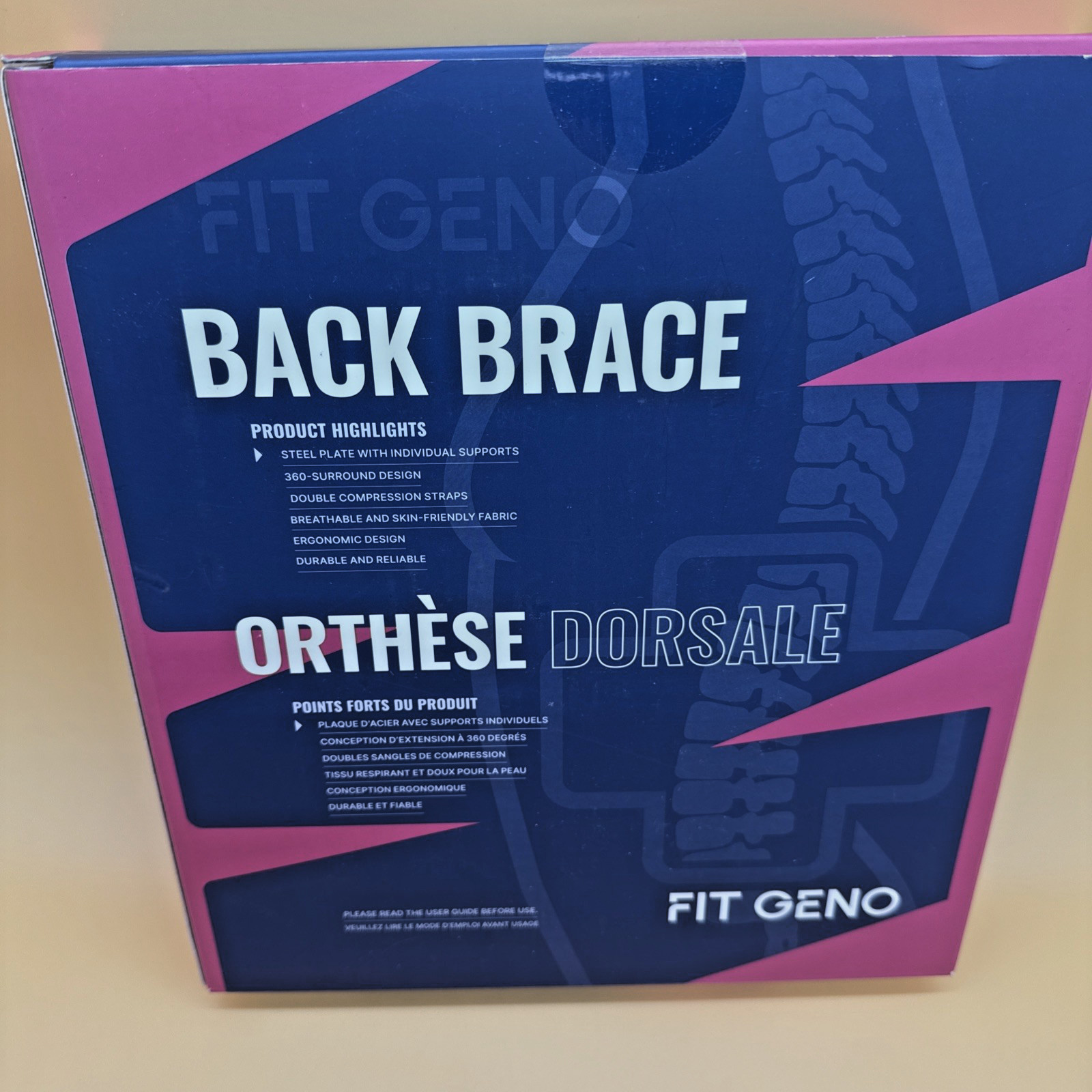 Fit Geno 2-in-1 Back Brace and Posture Corrector Women Size Small