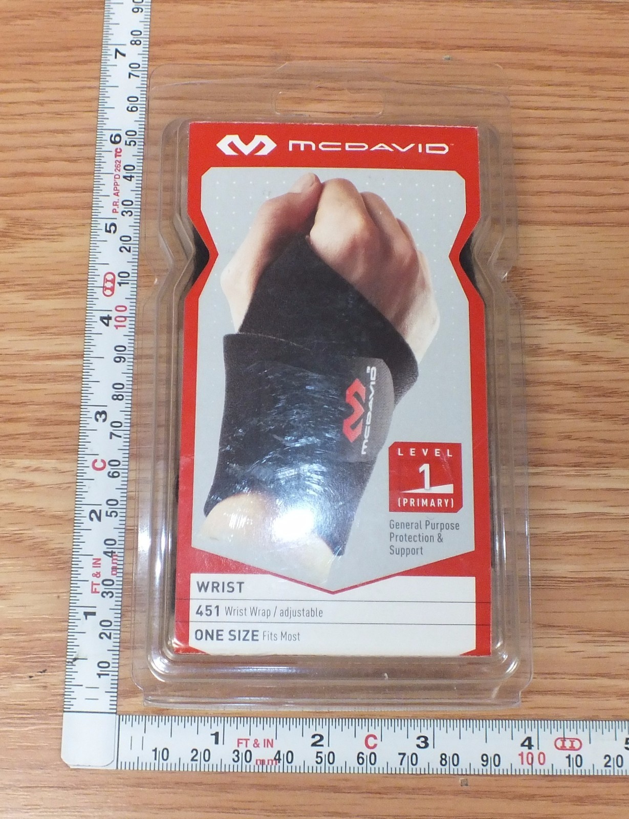 Genuine McDavid (451) Adjustable Hook & Loop One Size Fits Most Wrist Wrap *READ