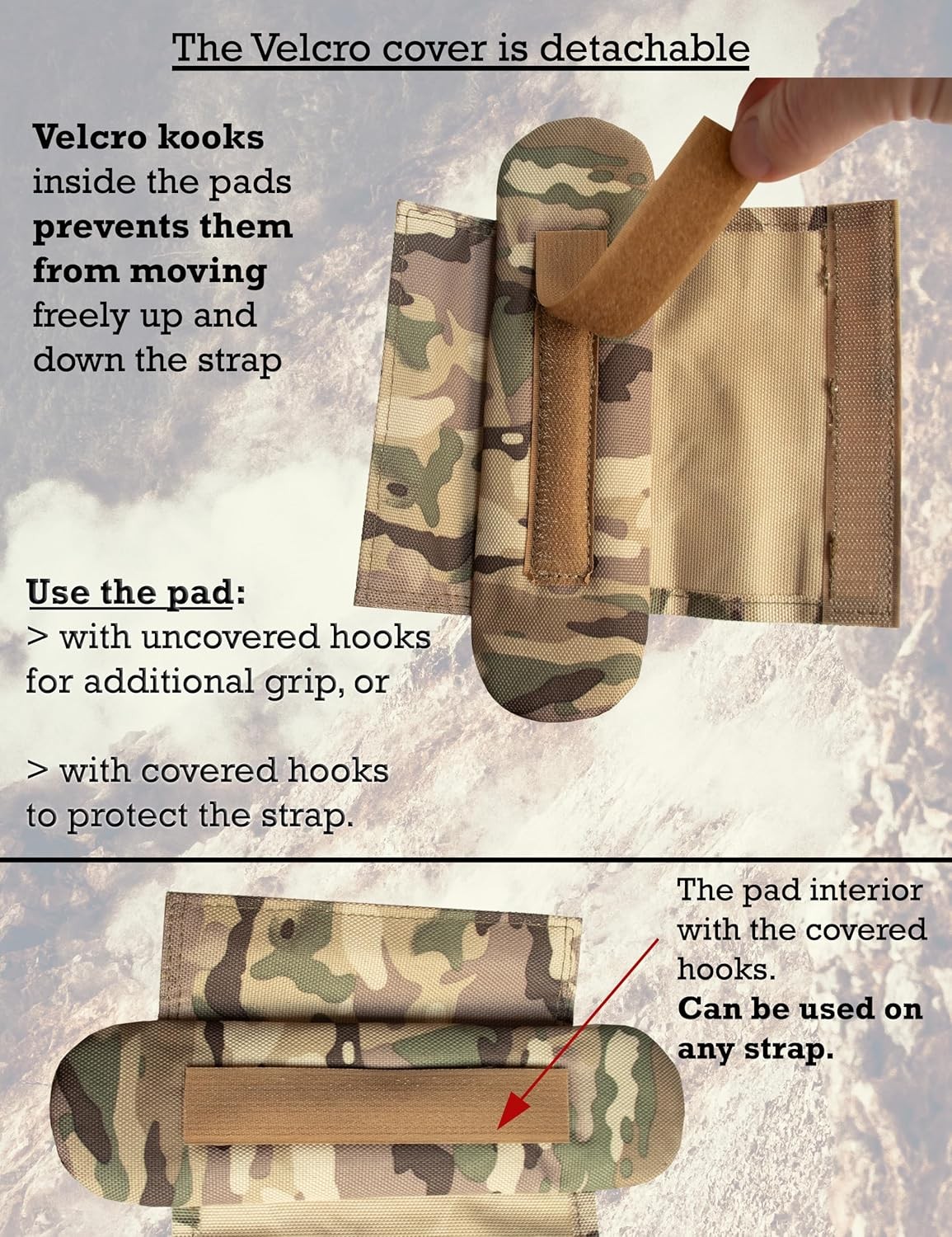 Shoulder Strap Pad for Optimal Weight Distribution, Plate Carrier Shoulder Pads