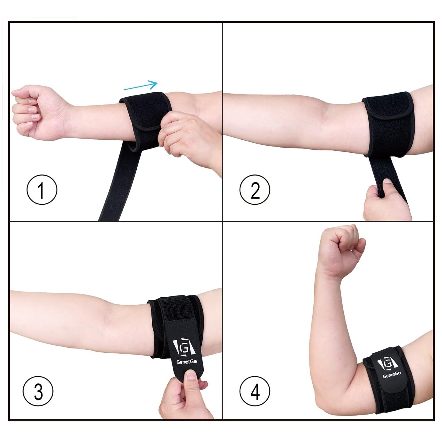 Bicep Tendonitis Brace, Upper Arm Wrap, Tricep Compression Sleeve Support Ban…
