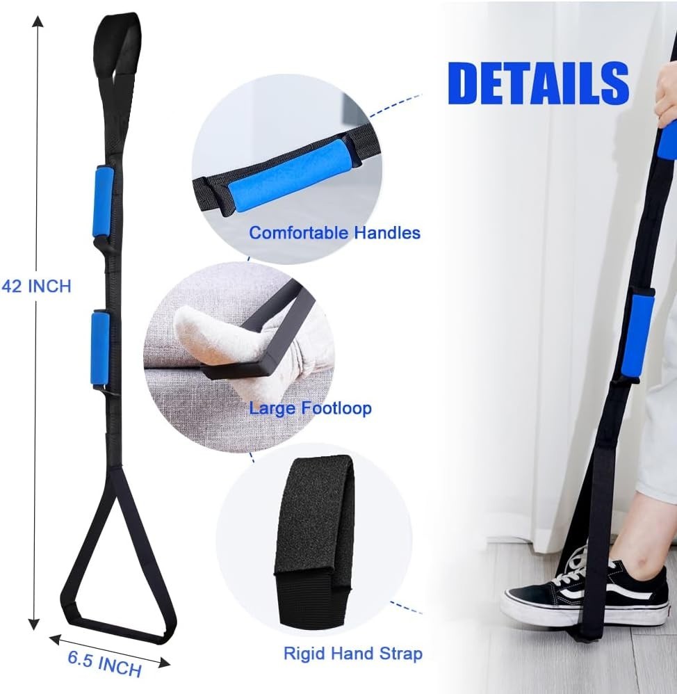 Mobility Enhancer: 42-inch Leg Lifter for Hip and Knee Surgery Recovery