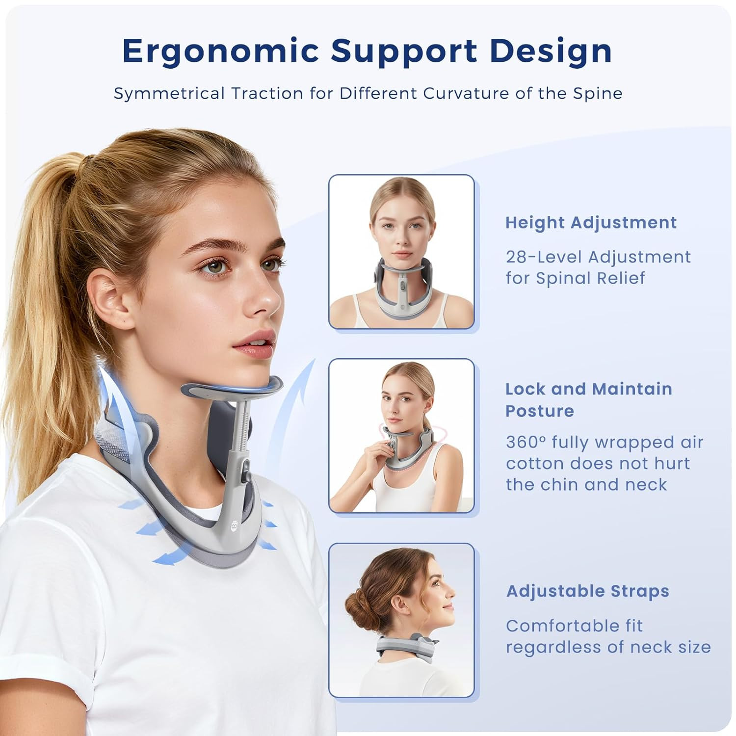 Neck Posture Corrector Adjustable Cervical Support Brace