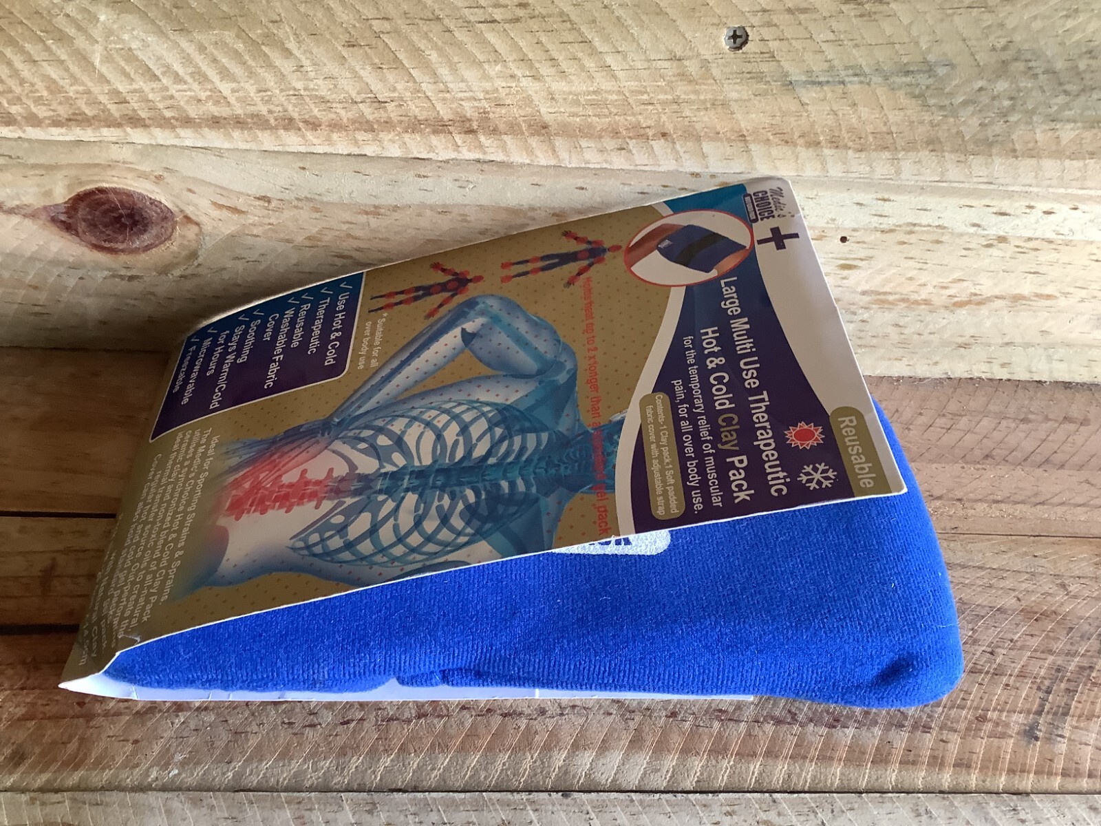 MEDIC’S CHOICE LARGE MULTI USE THERAPEUTIC CLAY PACK – HOT AND COLD USE