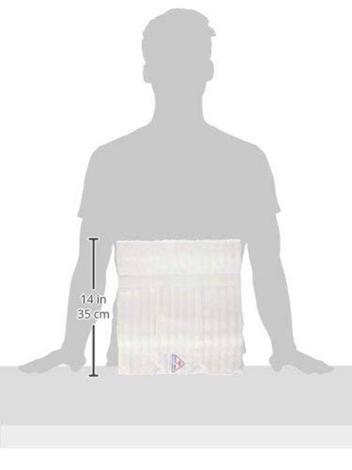 12″ Abdominal Binder for Men, Adjustable & X-Large (Pack of 1) White