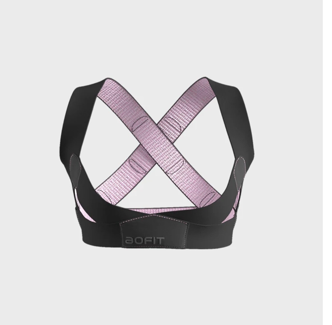 AOF It Ultra Support Essential Back Brace Black Size Medium