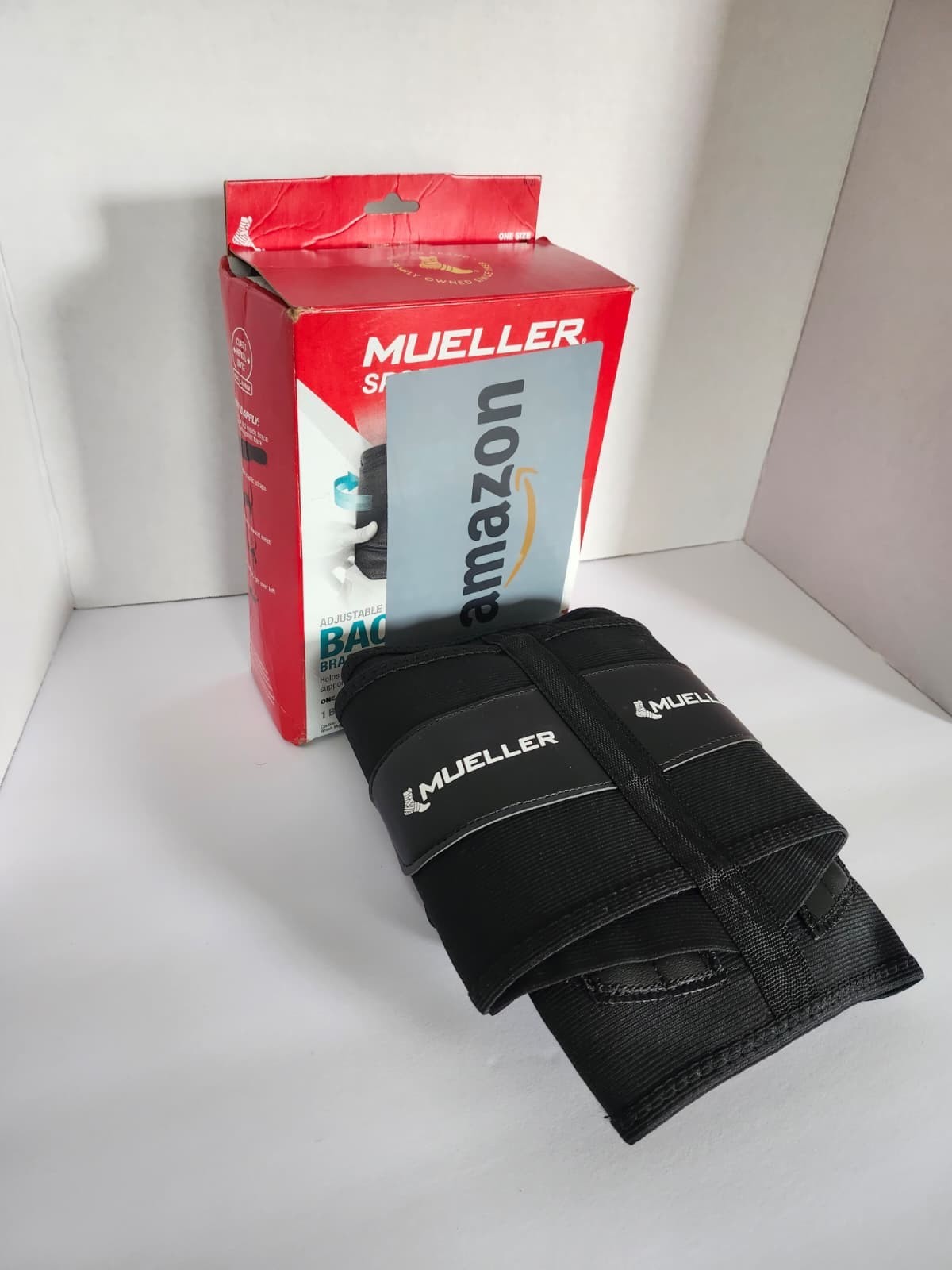 Mueller 255 Lumbar Support Back Brace with Removable Pad – Regular 28″-50″…