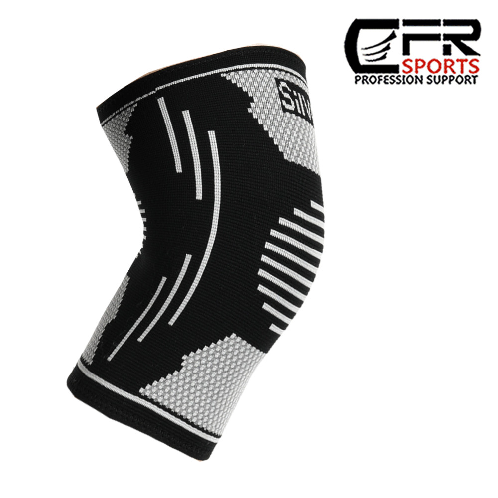 CFR Knee Sleeves Copper Silver Compression Brace Support Sport Joint Injury Pain