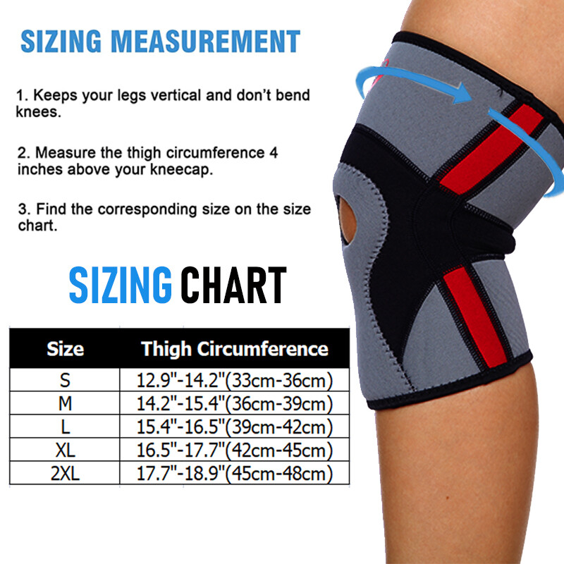 Knee Sleeve Compression Brace Support Joint Pain Arthritis For Sport Relief