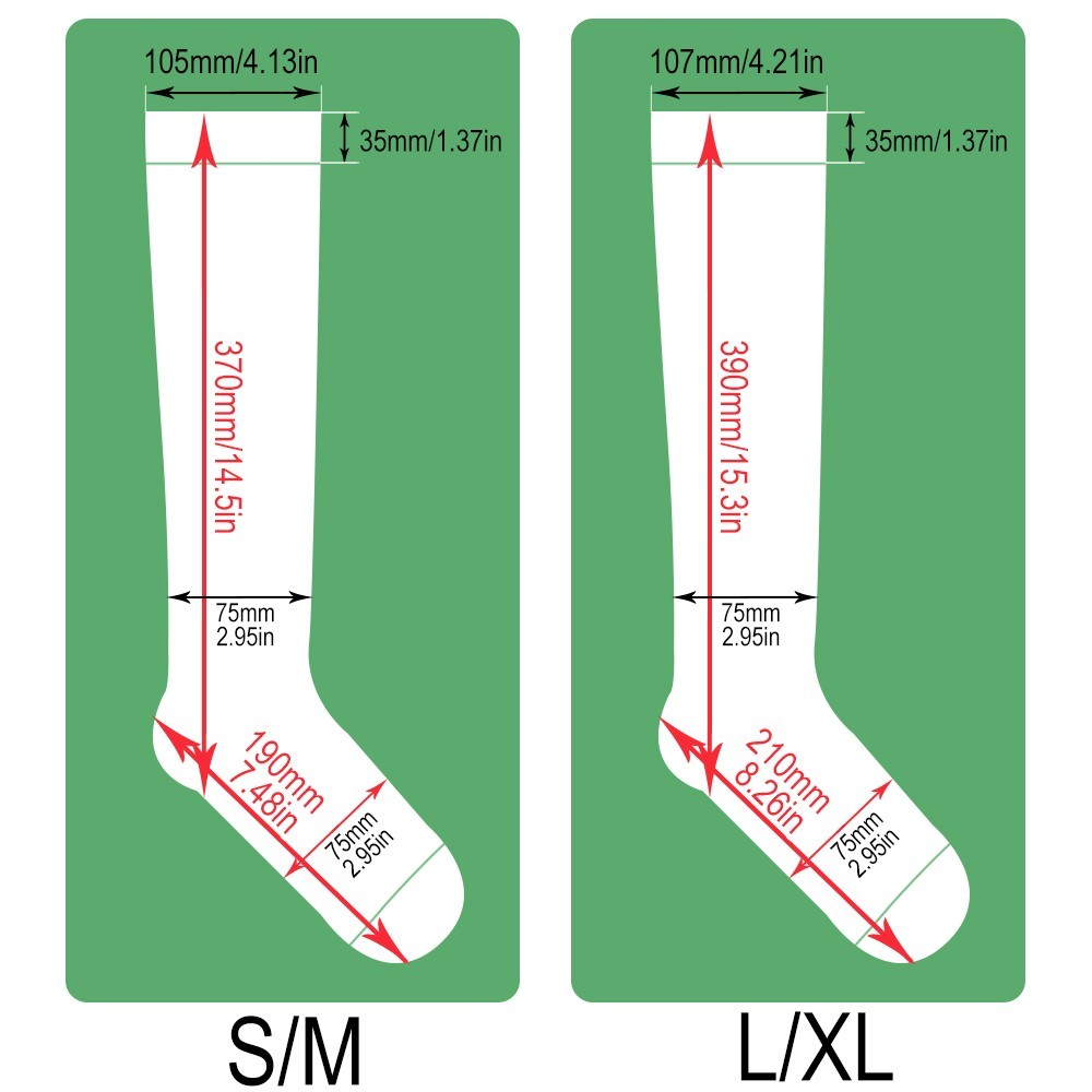 3-Pack Christmas Compression Stockings 20-30mmHg | Travel, Work, Sports Support