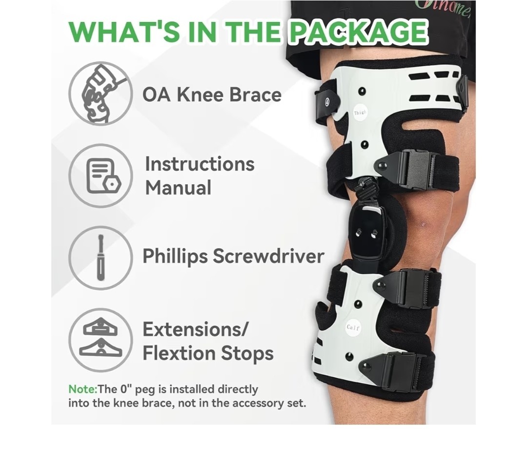 Orthomen OA Unloader Knee Brace, Adjustable Metal Medial & Lateral. Left