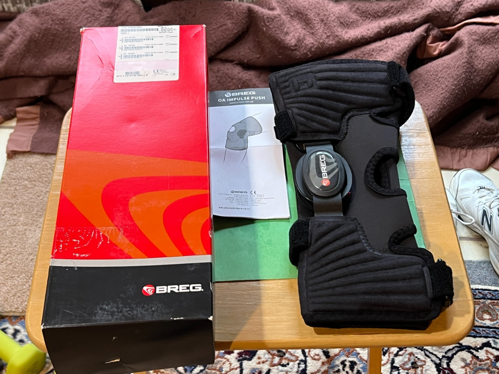 Breg OA Impulse Push Medial Osteoarthritis Knee Brace Small Right Knee rk519203