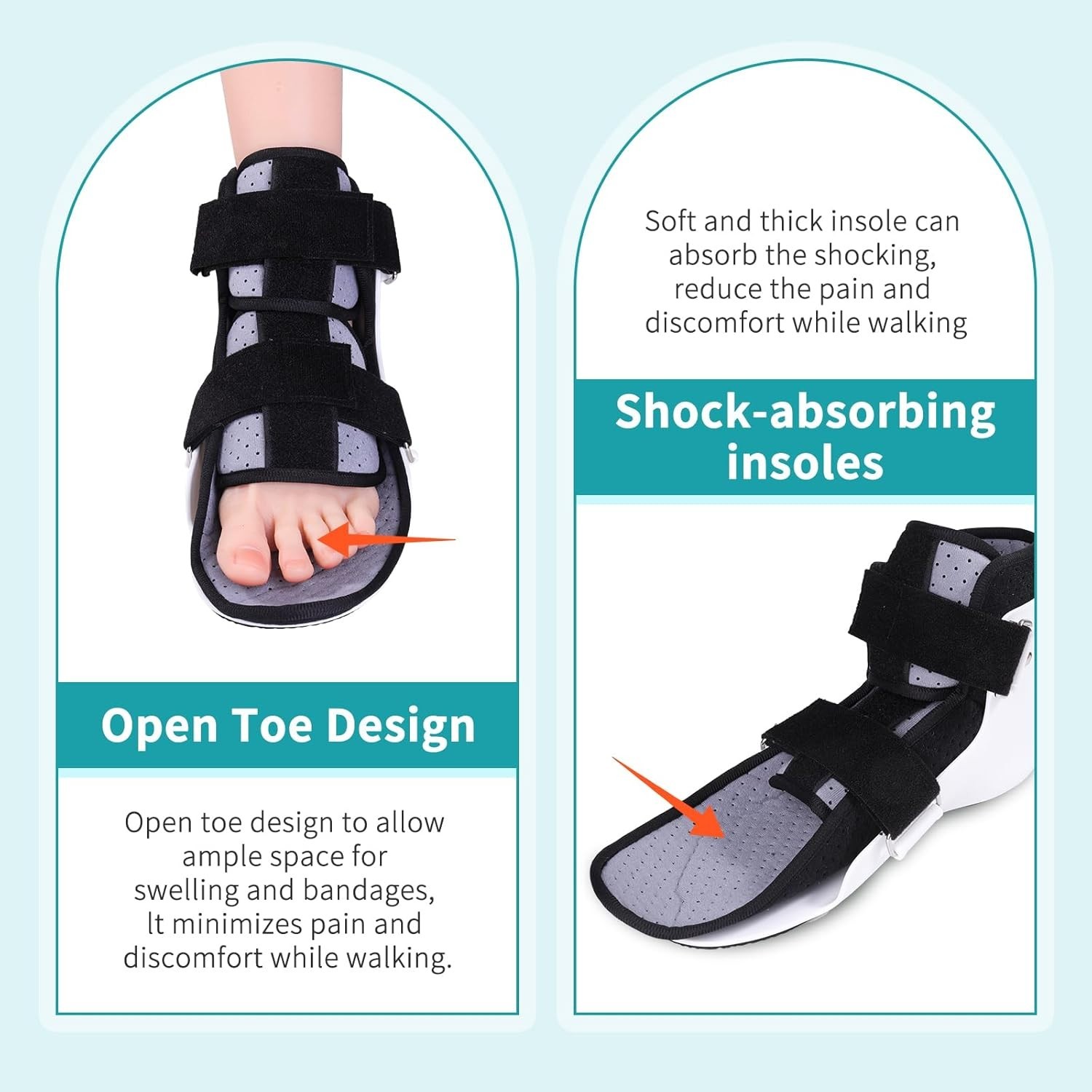 Walking Boot for Broken Toe, Sprained Ankle & Post-Surgery Recovery