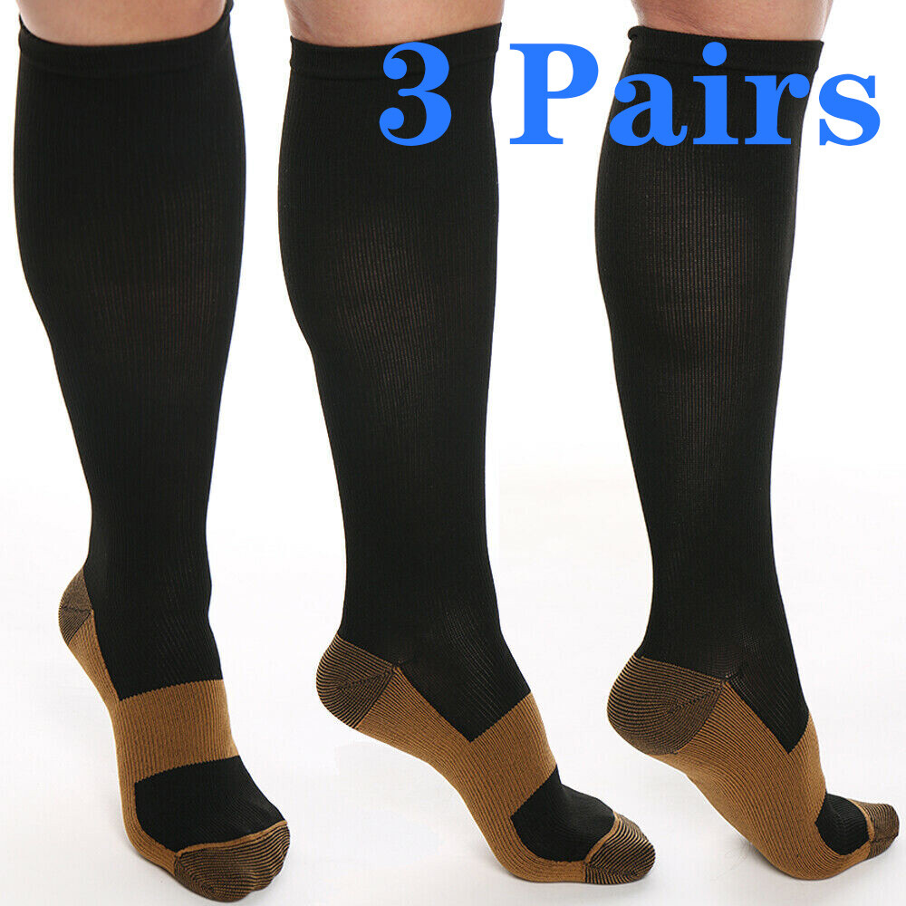 Compression Socks Stockings Womens Mens Knee High Medical 20-30 S/M-L/XL