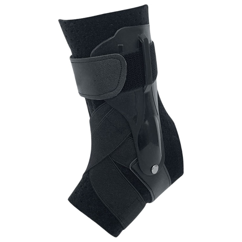 Ankle Brace with Side Stabilizers Adjustable Ankle Support for Sports Injuries