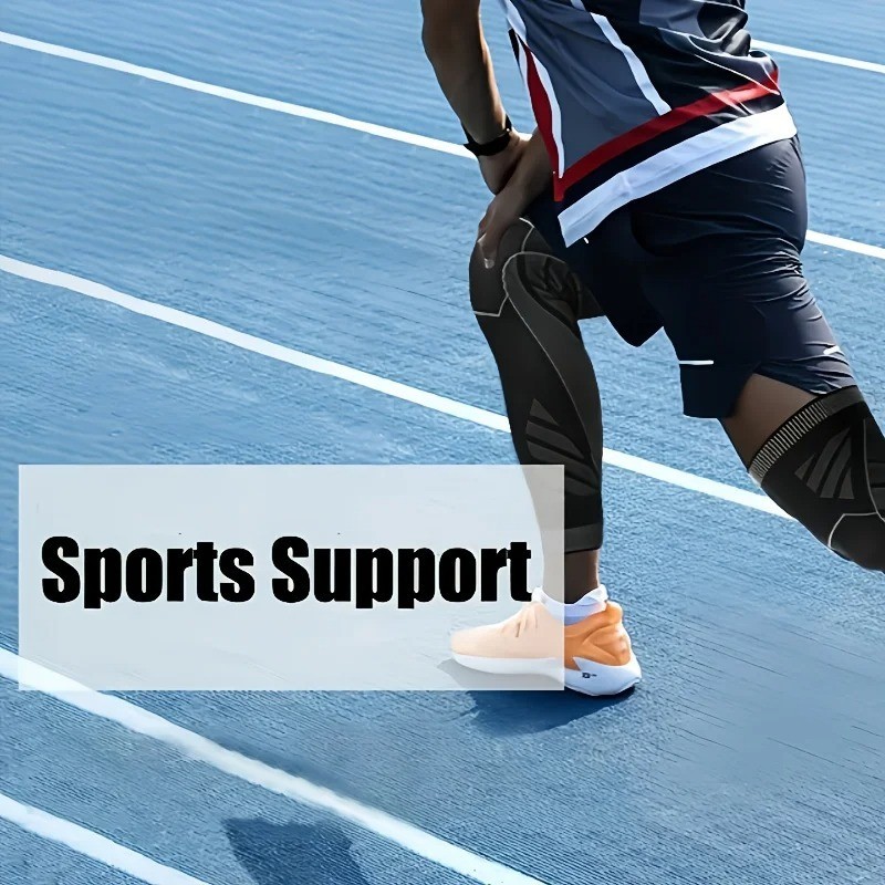 1PC Full Length Compression Knee Sleeve Non Slip for Running Basketball Gym