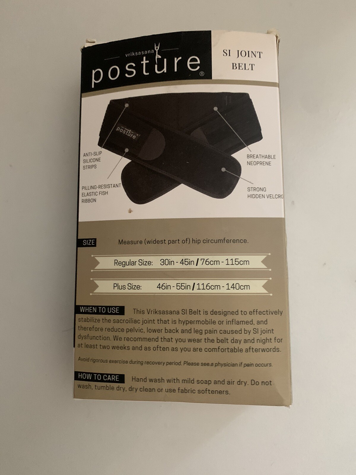 Vriksasana Posture Sacroiliac Hip Belt Unisex Alleviates Sciatic Pain Plus Size