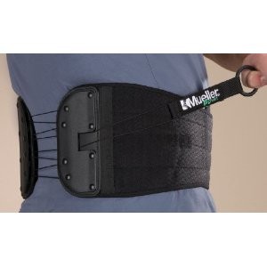 Mueller Adjustable Back and Abdominal Support Black Fits 32″ to 51″ waist 86741