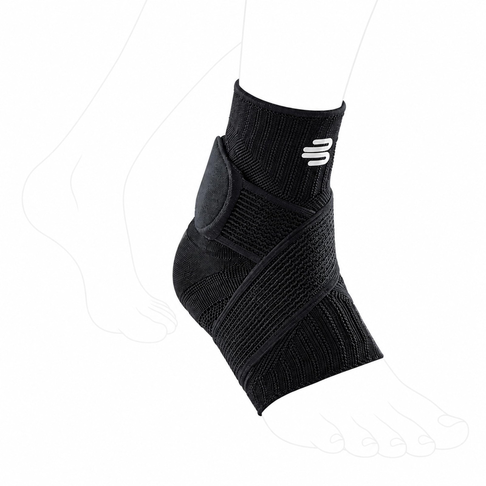 Ankle Support Brace for Stabilization & Protection – Figure-8 Taping Strap, Comp